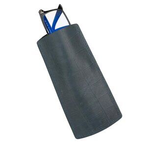 Handmade Calfskin Glasses Case – Exotic Skin Look - Kensington Blue